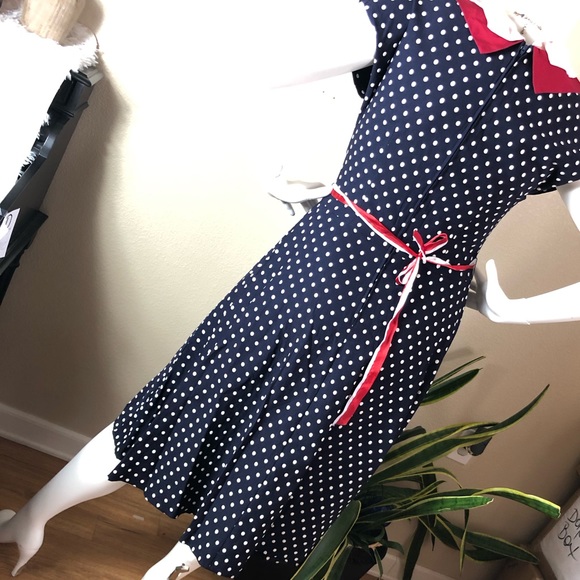 Stop Staring || Vintage Polka dot Swing Dress - Picture 12 of 12